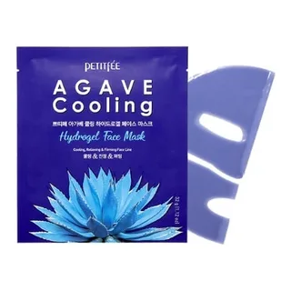 Petitfee Гідрогелева охолоджуюча маска для обличчя з екстрактом агави Petitfee Agave Cooling Hydrogel Face Mask 32g - 1шт