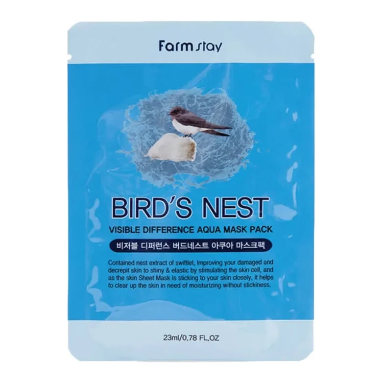FarmStay Visible Difference Birds Nest Aqua Mask Pack 23 мл