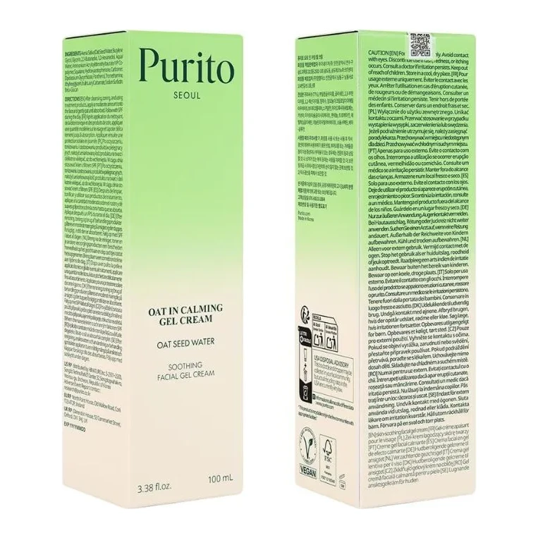 PURITO Oat-In Calming Gel Cream 100 мл
