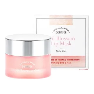 Petitfee Нічна маска для губ з вітаміном Е і маслом камелії Petitfee Oil Blossom Lip Mask 15g