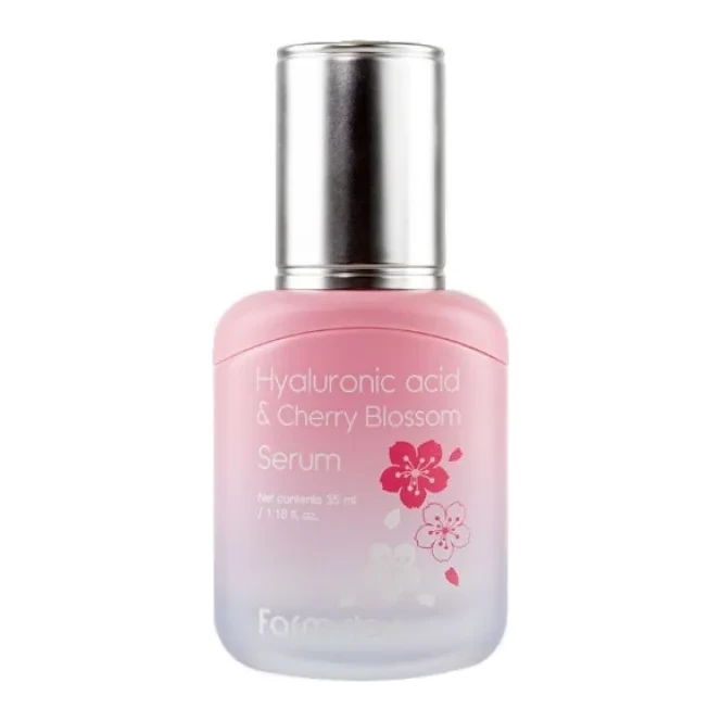 FarmStay HYALURONIC ACID & CHERRY BLOSSOM SERUM 35 мл
