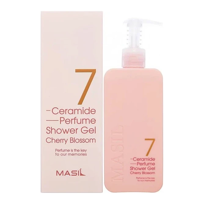 Masil Гель для душу з церамідами "Квітуча вишня" MASIL 7 Ceramide Perfume Shower Gel Cherry Blossom 300 мл