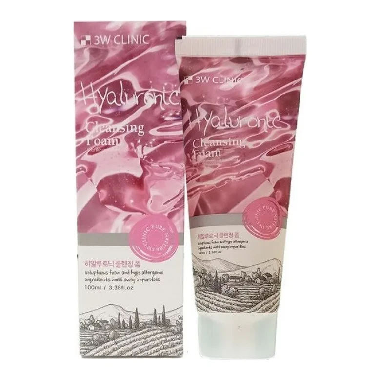 3W CLINIC HYALURONIC CLEANSING FOAM 100 мл