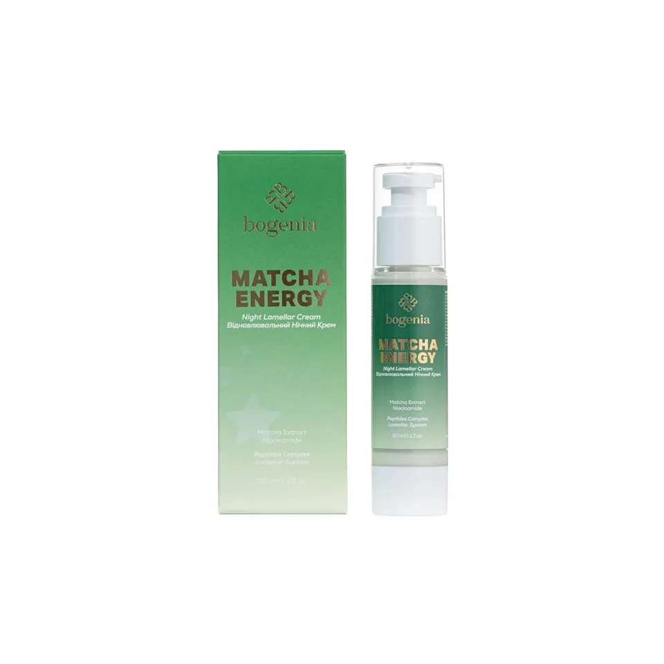 Bogenia Нічний ламеллярний крем з матчею Matcha Lamellar Night Cream
