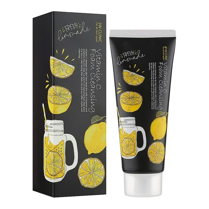 3W CLINIC Піна для вмивання, що освітлює з вітаміном С 3W Clinic Vitamin C Foam Cleansing 100 мл