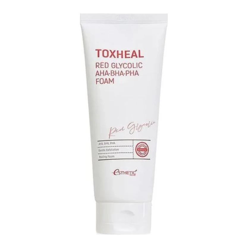 Esthetic House Пінка для вмивання TOXHEAL RED GLYCOLIC AHA, BHA, PHA FOAM, 150 мл