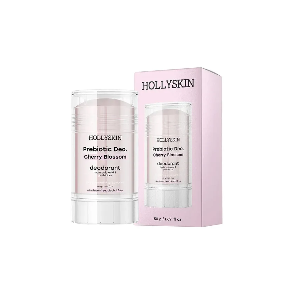 Hollyskin Парфумований дезодорант з гіалуроновою кислотою і пребіотиками Prebiotic Deo Cherry Blossom
