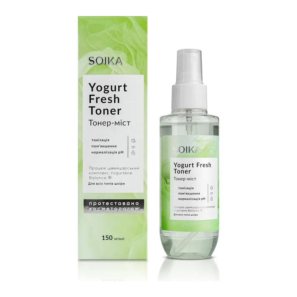 SOIKA Тонер- міст для обличчя Yogurt Fresh Toner, 150 мл