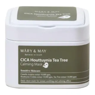 Mary&May CICA Houttuynia Tea Tree Calming Mask 30 шт