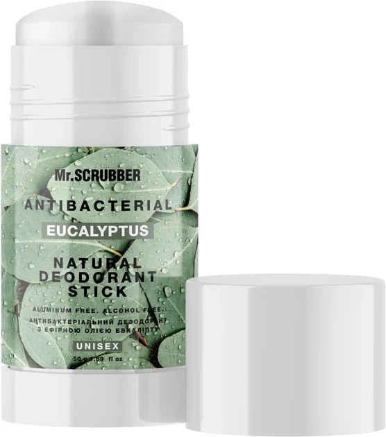 MR. SCRUBBER Антибактеріальний дезодорант з ефірною олією евкаліпта "Antibacterial Eucalyptus" Mr.Scrubber Natura