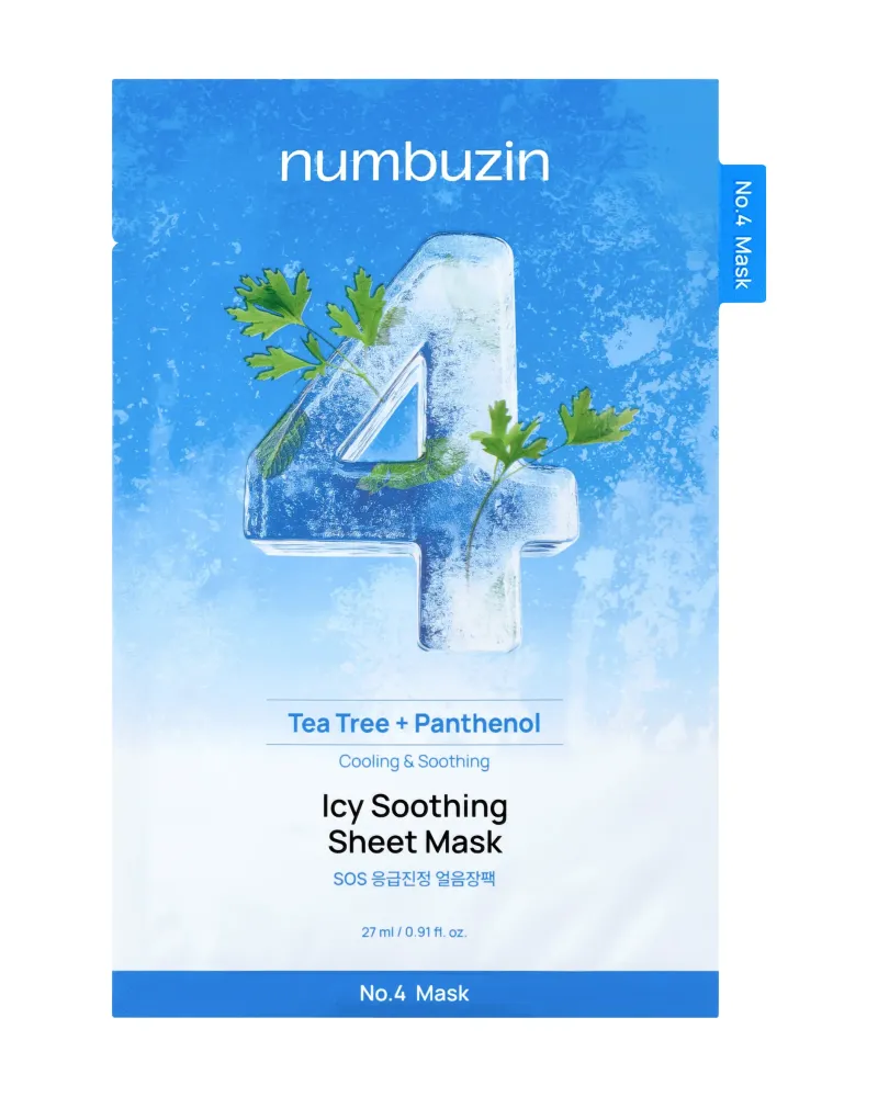 Numbuzin No.4 Icy Soothing Sheet Mask 1 шт 27 мл
