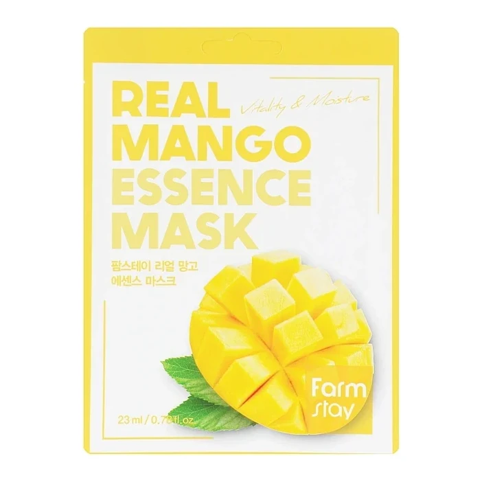 FarmStay Тканинна маска з екстрактом манго для обличчя Real Mango Essence Mask FarmStay 23 мл