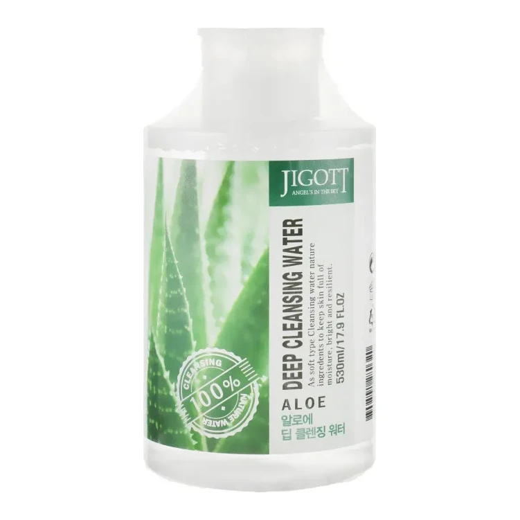 Jigott Aloe Deep Cleansing Water 530 мл