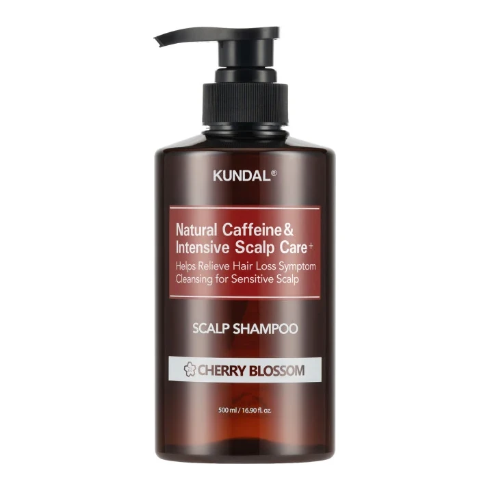 Kundal Natural Caffeine & Intensive Scalp Care Shampoo Cherry Blossom 500 мл