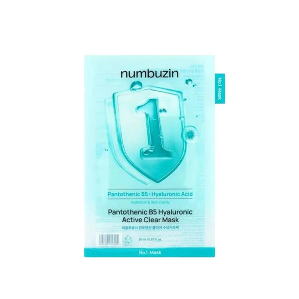 Numbuzin No.1 Pantothenic B5 Hyaluronic Active Clear Mask (1шт)