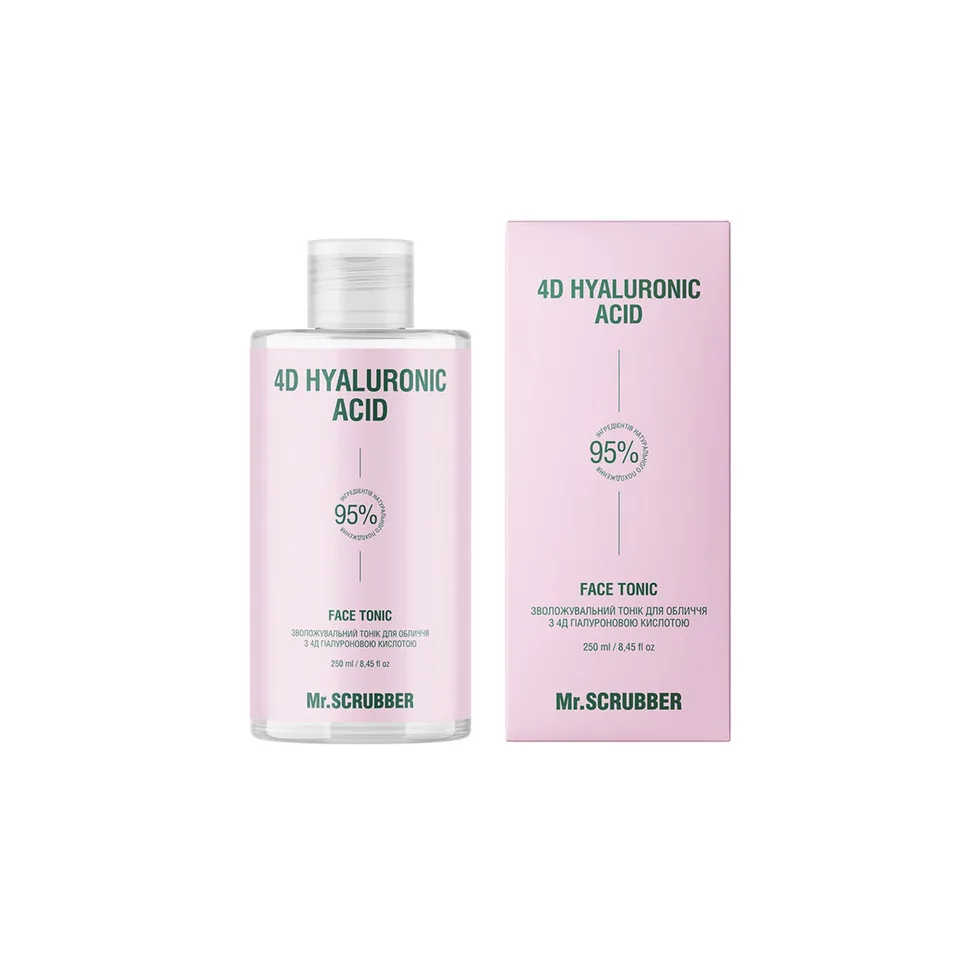 MR. SCRUBBER Зволожувальний тонік для обличчя 4D Hyaluronic Acid з 4Д гіалуроновою кислотою