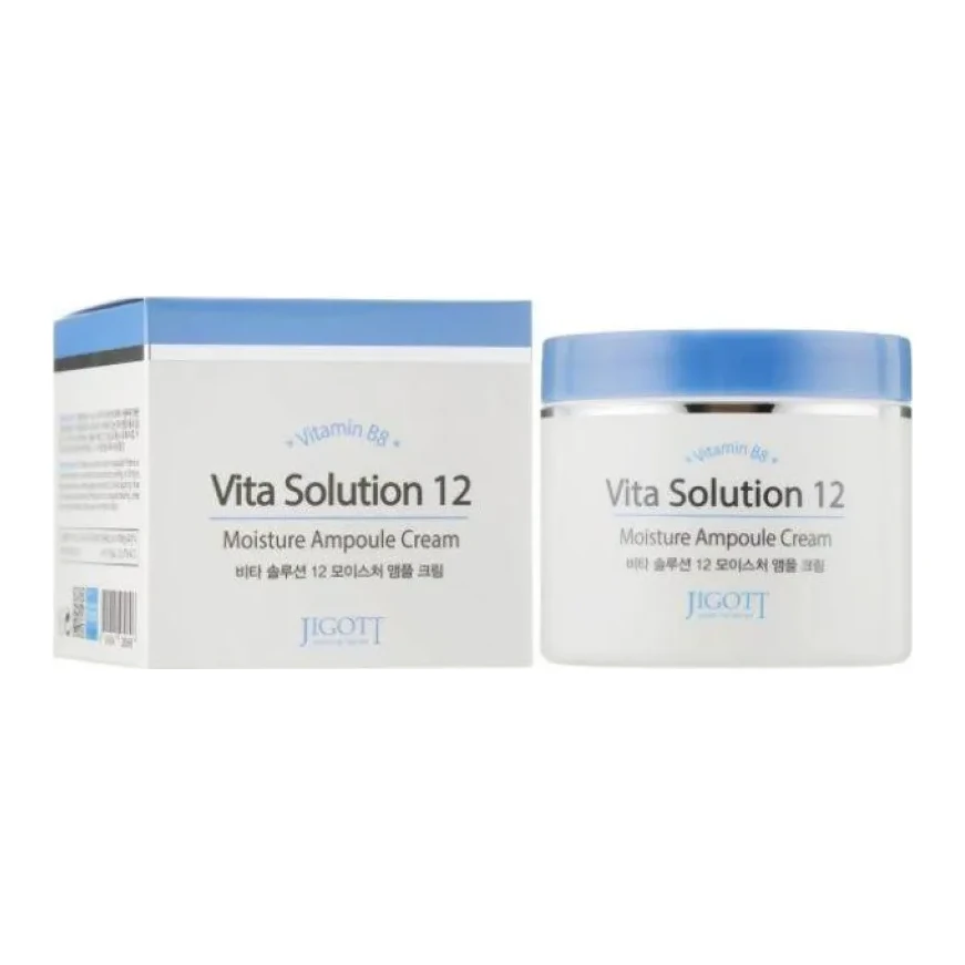 Jigott VITA SOLUTION 12 MOISTURE AMPOULE CREAM 100 мл