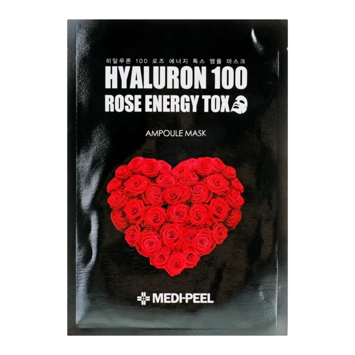 Medi-Peel Hyaluron 100 Rose Energy Tox Ampoule Mask 30 мл