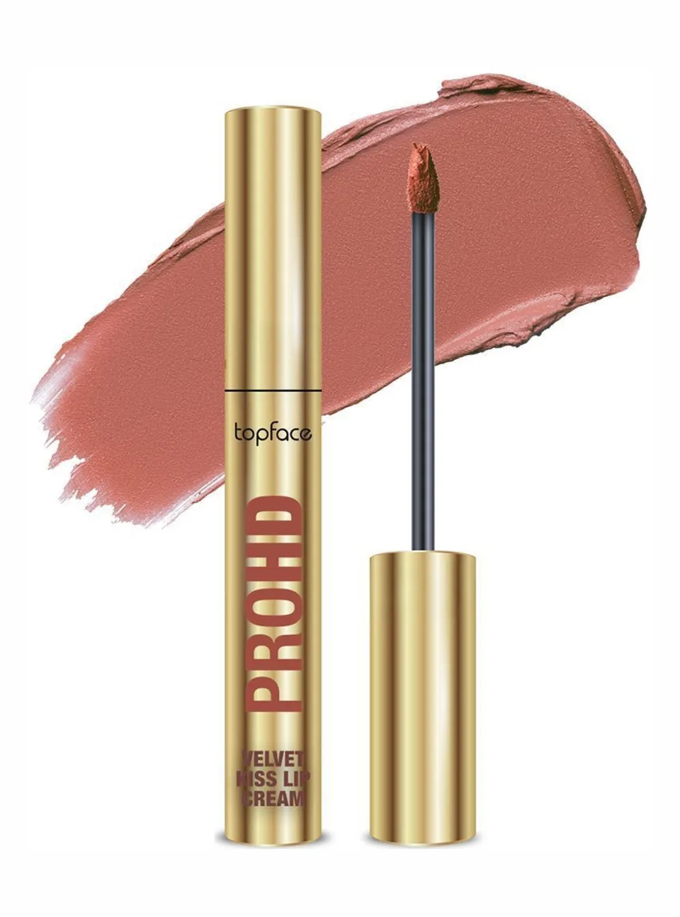 Topface Рідка матова помада PROHD Velvet Kiss Lip Cream №3 Silky Peach