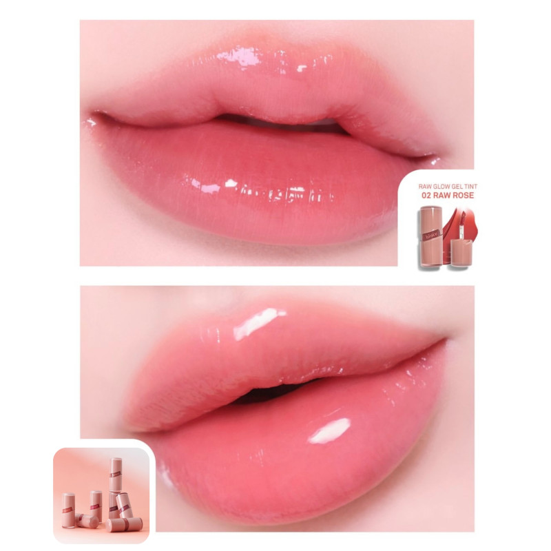Hince Raw Glow Gel Tint_R002_Raw Rose 4 мл