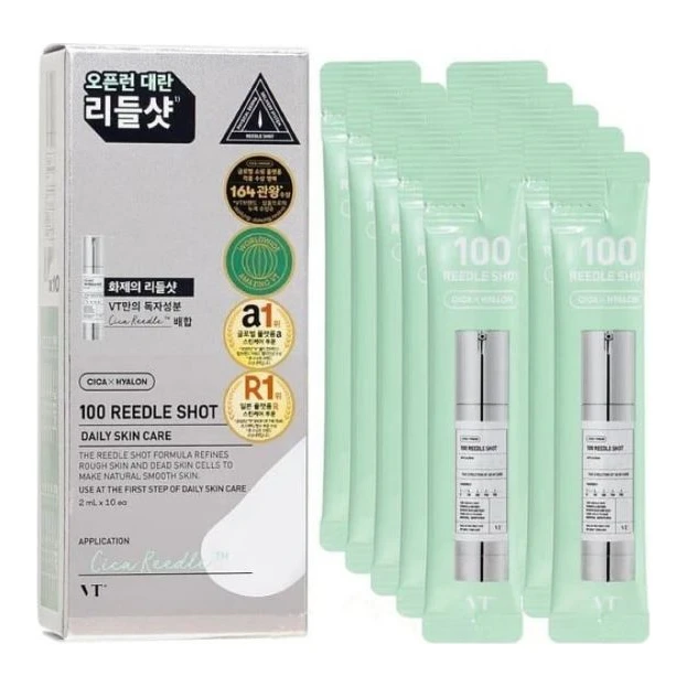 VT Cosmetics Мікроголкова сироватка для інтенсивного відновлення шкіри VT COSMETICS Reedle Shot 100 2ml x 2 мл