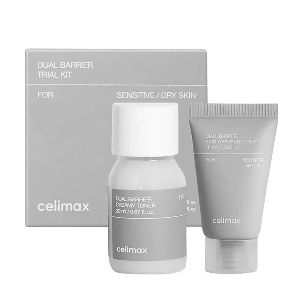 CELIMAX Dual Barrier Trial Kit Travel (Тонер/20мл + Крем/10мл) 20 мл
