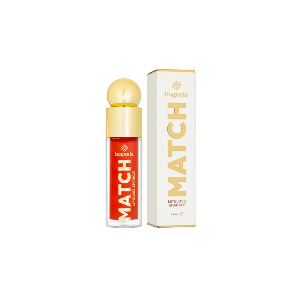 Bogenia Блиск для губ Match Lipgloss Sparkle №2 Classic Red