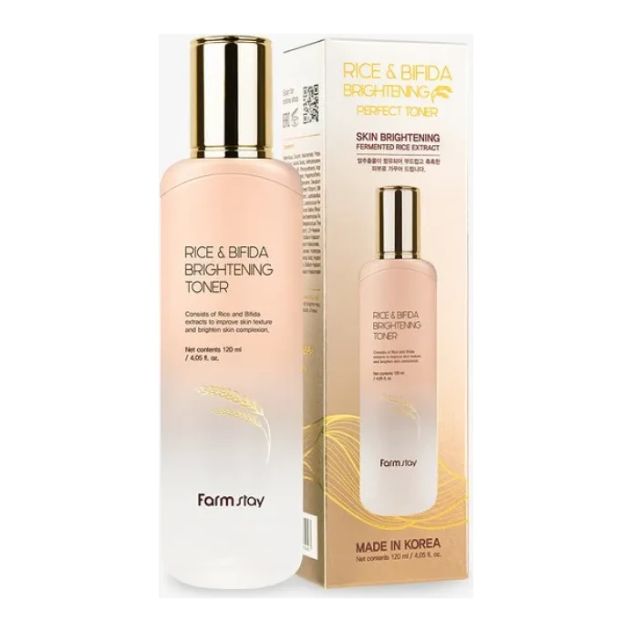 FarmStay Rice & Bifida Brightening Toner 120 мл
