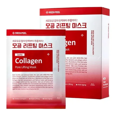 Medi-Peel Red Lacto Collagen Pore Lifting Mask Box