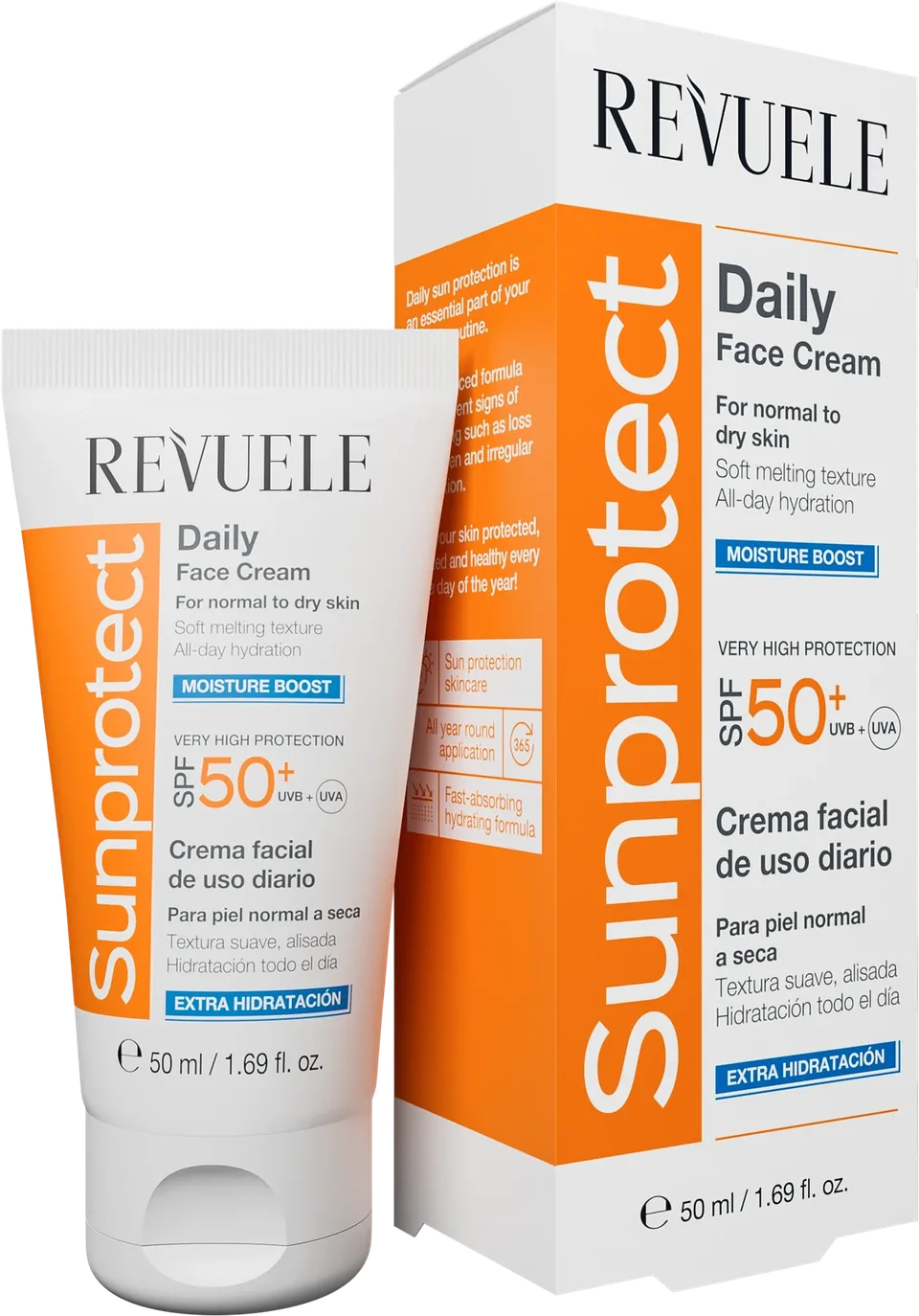 REVUELE Крем д/обл. та тіла сонцезахисний зволож. SPF50+, 50 мл