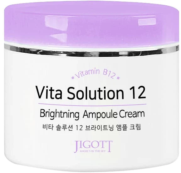 Jigott Ампульний крем для покращення кольору обличчя JIGOTT VITA SOLUTION 12 BRIGHTENING AMPOULE CREAM 100m
