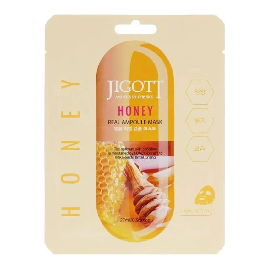 Jigott HONEY REAL AMPOULE MASK 27 мл