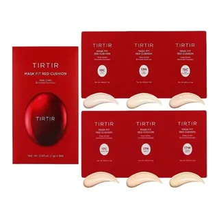 TIRTIR Mask Fit Red Cushion 6 Shade Trial Kit (13C/13N/15C,17C/17N/17W)