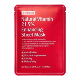 By Wishtrend Natural Vitamin 21.5% Enhancing Sheet Mask 23 мл