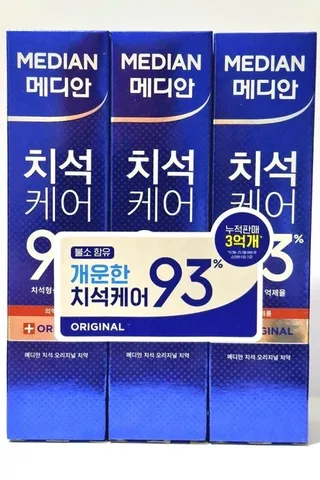 MEDIAN Зубна Паста Для Видалення Нальоту З Смаком Цитрусової М"яти Median 93% Toothpaste Original (синя упа
