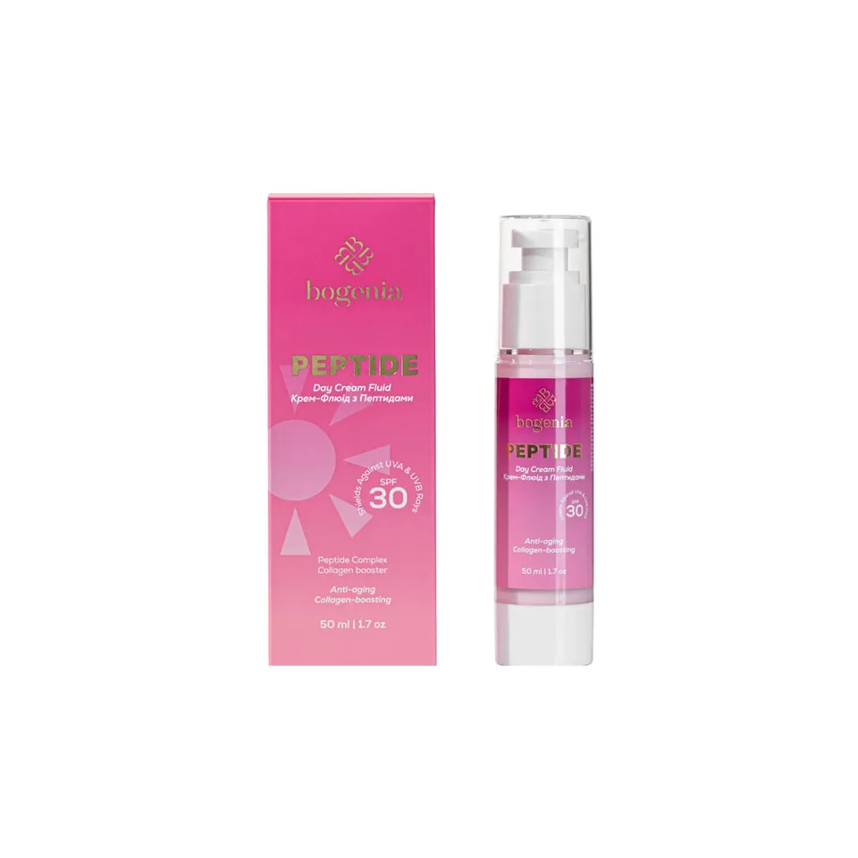 Bogenia Крем-флюід с пептидами Peptide Day Cream Fluid SPF 30