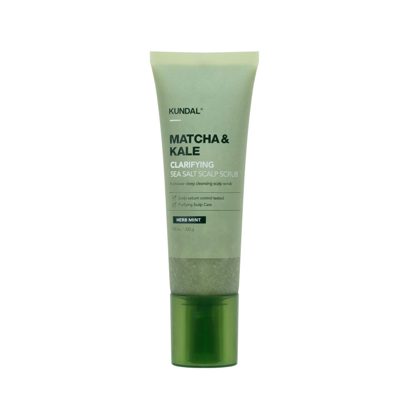 Kundal Matcha & Kale Clarifying Sea Salt Scalp Scrub Herb Mint 200 г