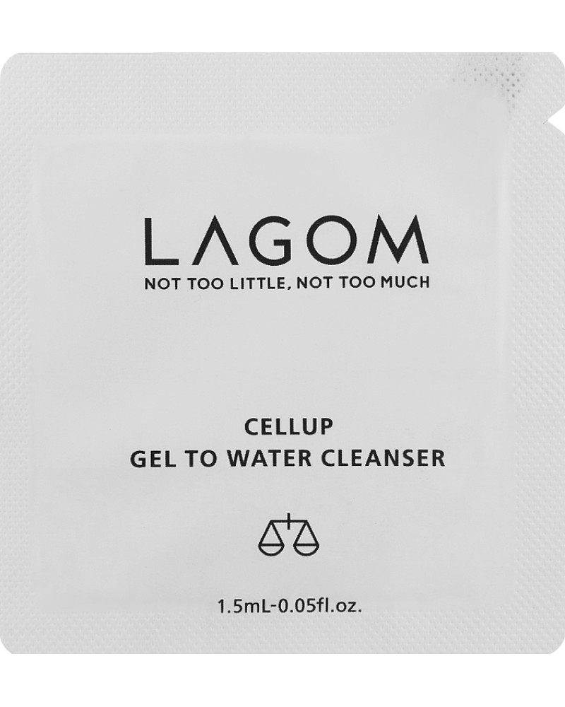 LAGOM Гель для умивання (SACHET) CELLUP GEL TO WATER CLEANSER Об’єм не уточнено