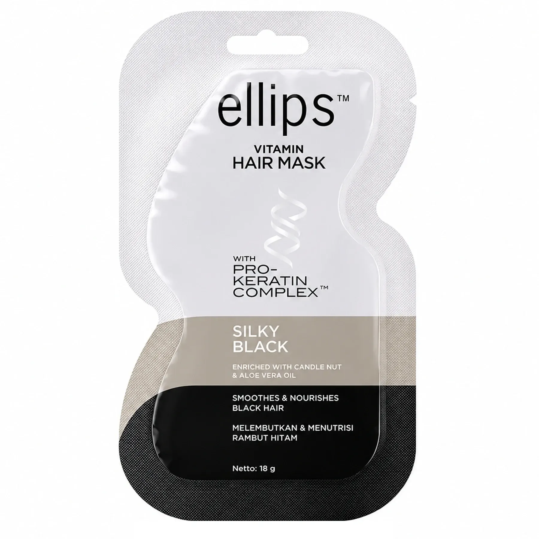 Ellips Silky Black Hair Mask
