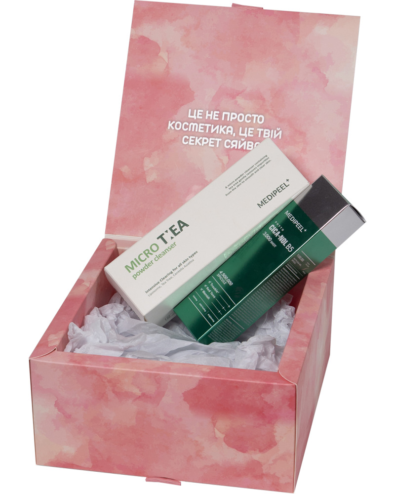 Medi-Peel "Місія чистота" ( Phyto Cica-Nol B5 3000 Shot Serum 50ml + Micro Tea Powder Cleanser 70ml ) 50ml / 70 g