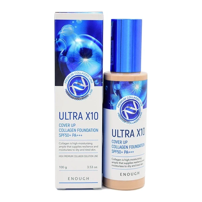 Enough ULTRA X10 Cover Up Collagen Foundatio 100 мл