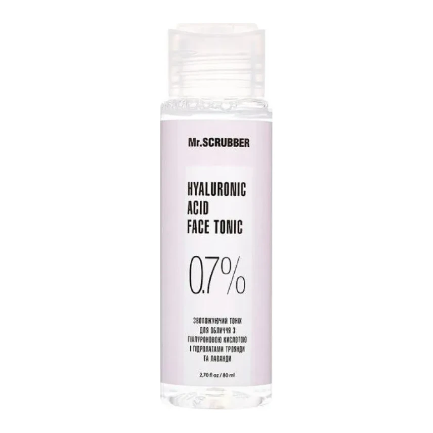 MR. SCRUBBER Hyaluronic Acid Face Tonic, 80 мл