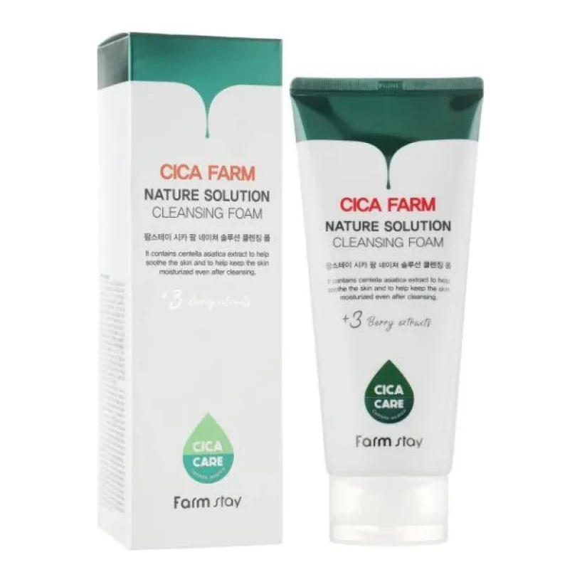 FarmStay Cica Farm Nature Solution Cleansing Foam 180 мл
