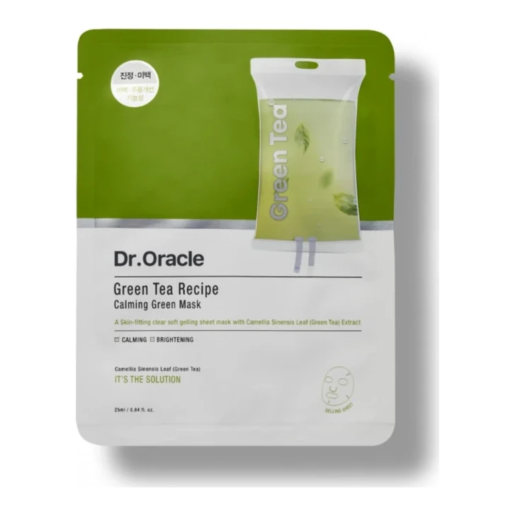 DR. ORACLE Green Tea Recipe Calming Green Mask 1 шт.