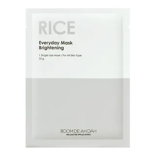 BOOMDEAHDAH Вирівнююча тон щоденна маска для обличчя BOOMDEAHDAH Everyday Mask Rice 25g