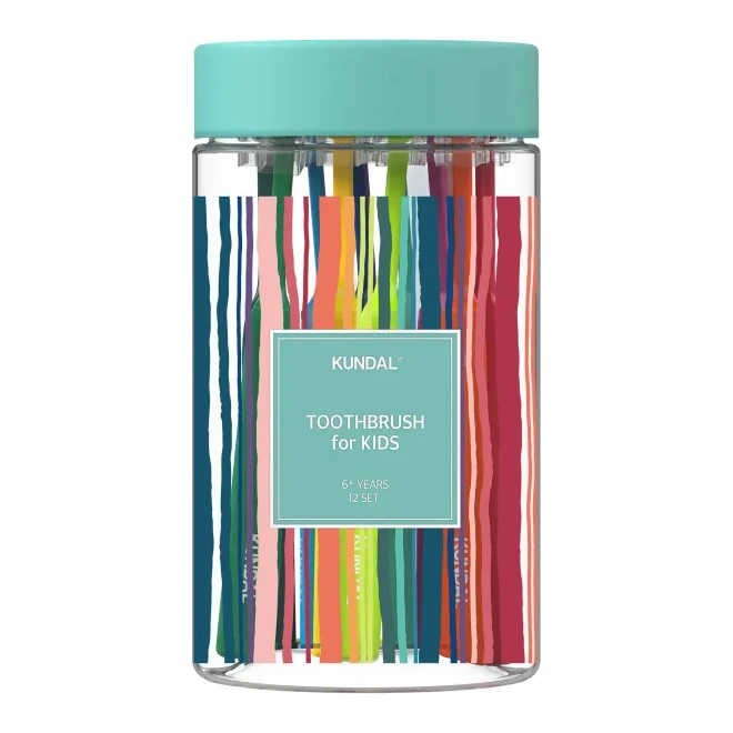 Kundal Зубна щітка дитяча Kundal Toothbrush for Kids (туба 12шт) 6+ років 12 шт.