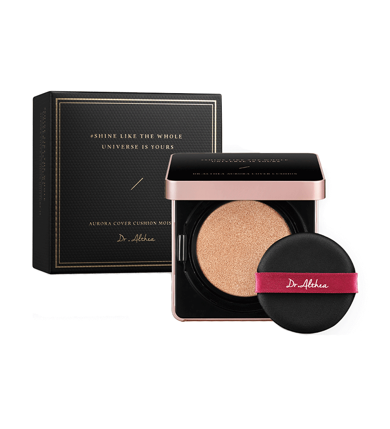 DR.ALTHEA Кушон тональний №21 DR. ALTHEA Aurora Cover Cushion Moisture SPF 50+, PA +++ 21 , 15гр х 2шт(змін блок)