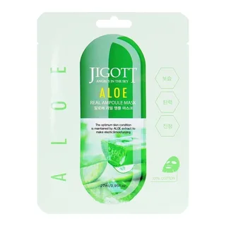 Jigott ALOE REAL AMPOULE MASK 27 мл