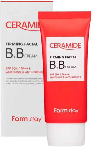 FarmStay BB-крем, що омолоджує та освітлює, з керамідами FarmStay Ceramide Firming Facial BB Cream SPF 50+/PA