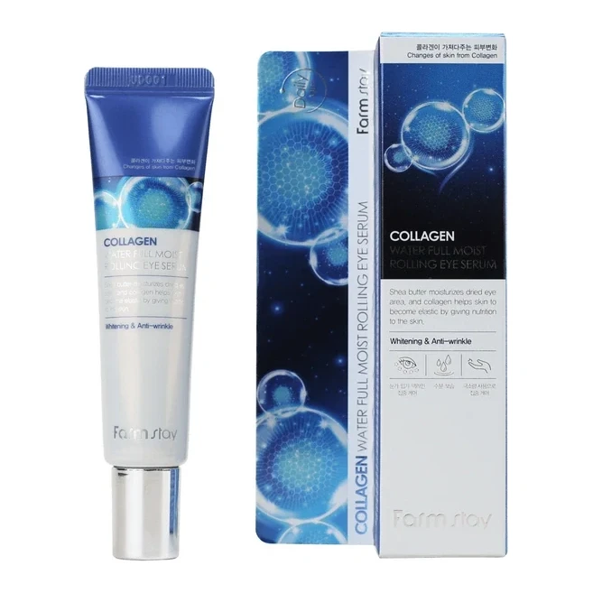 FarmStay Крем для повік антивіковий з високим вмістом колагену FarmStay Collagen Water Full Moist Eye Cream 5